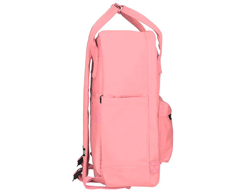 Mochila Escolar Antartik Coral com Bolso Exterior - 270x120x380 cm ( Imagem 5 de 17 ) - Preview
