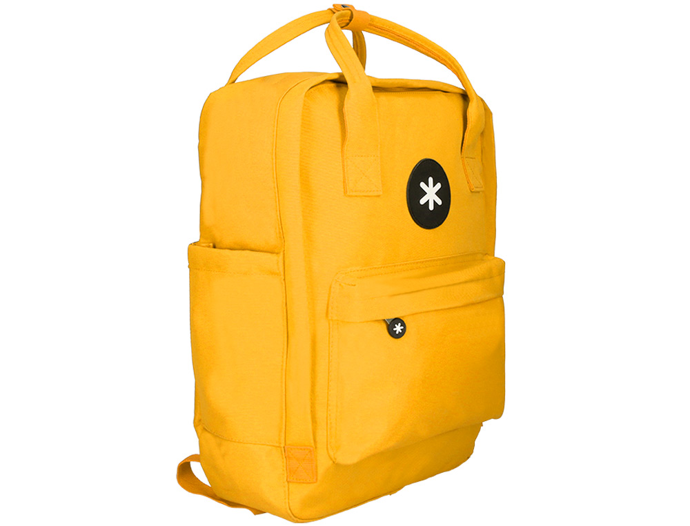 Mochila Escolar Antartik Amarela com Bolso Exterior - 270x120x380 cm ( Imagem 3 de 17 ) - Preview