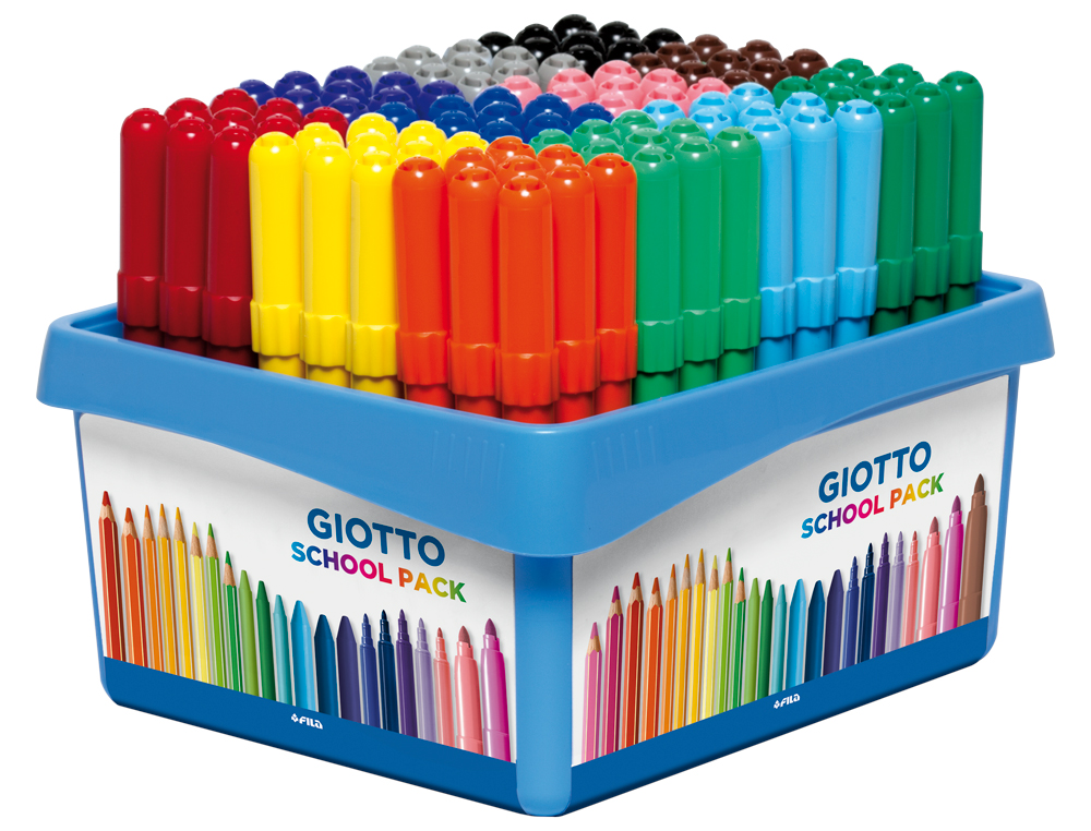 Marcador giotto turbo maxi school pack de 108 unidades 12 cores x 9 unidades ( Imagem 3 de 6 ) - Preview