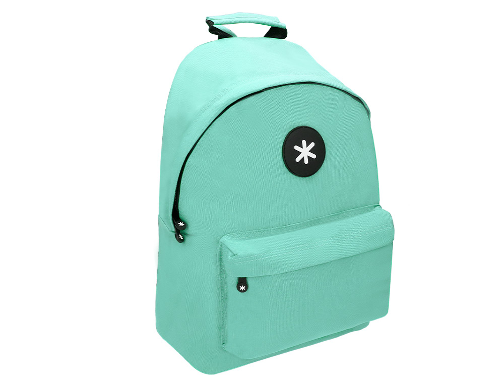 Mochila Para Portatil 14,1/' Antartik Com Pega e Bolsos Com Fecho Cor Verde Menta 310x160x410 mm ( Imagem 5 de 21 ) - Preview