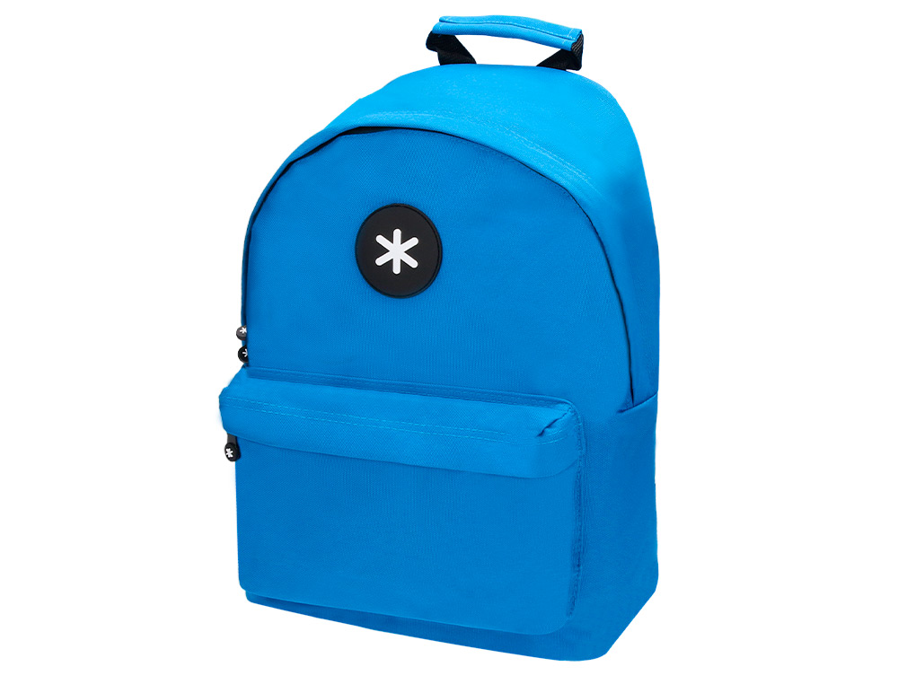 Mochila para portatil 14,1/' antartik com pega e bolsos com fecho cor azul 310x160x410 mm ( Imagem 3 de 21 ) - Preview