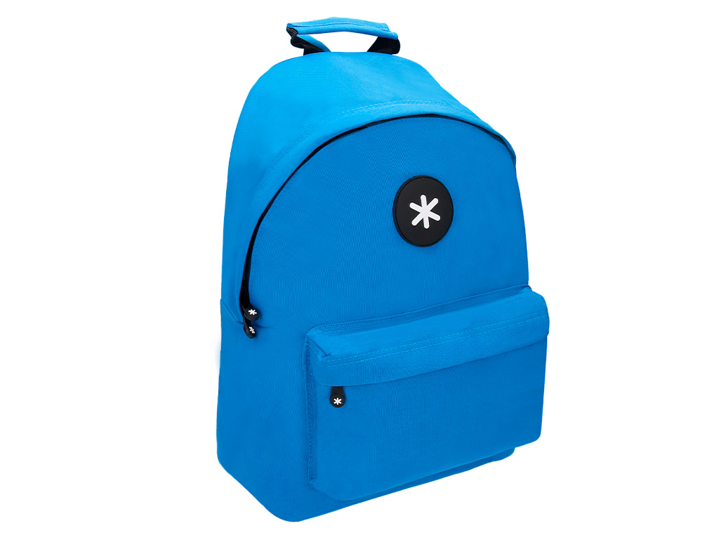 Mochila para portatil 14,1/' antartik com pega e bolsos com fecho cor azul 310x160x410 mm ( Imagem 4 de 21 ) - Preview