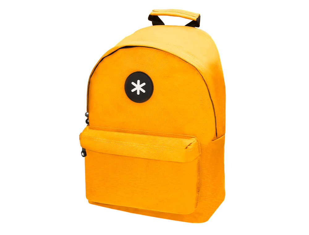 Mochila Para Portatil 14,1/' Antartik Com Pega e Bolsos Com Fecho Cor Mostarda 310x160x410 mm ( Imagem 2 de 21 ) - Preview