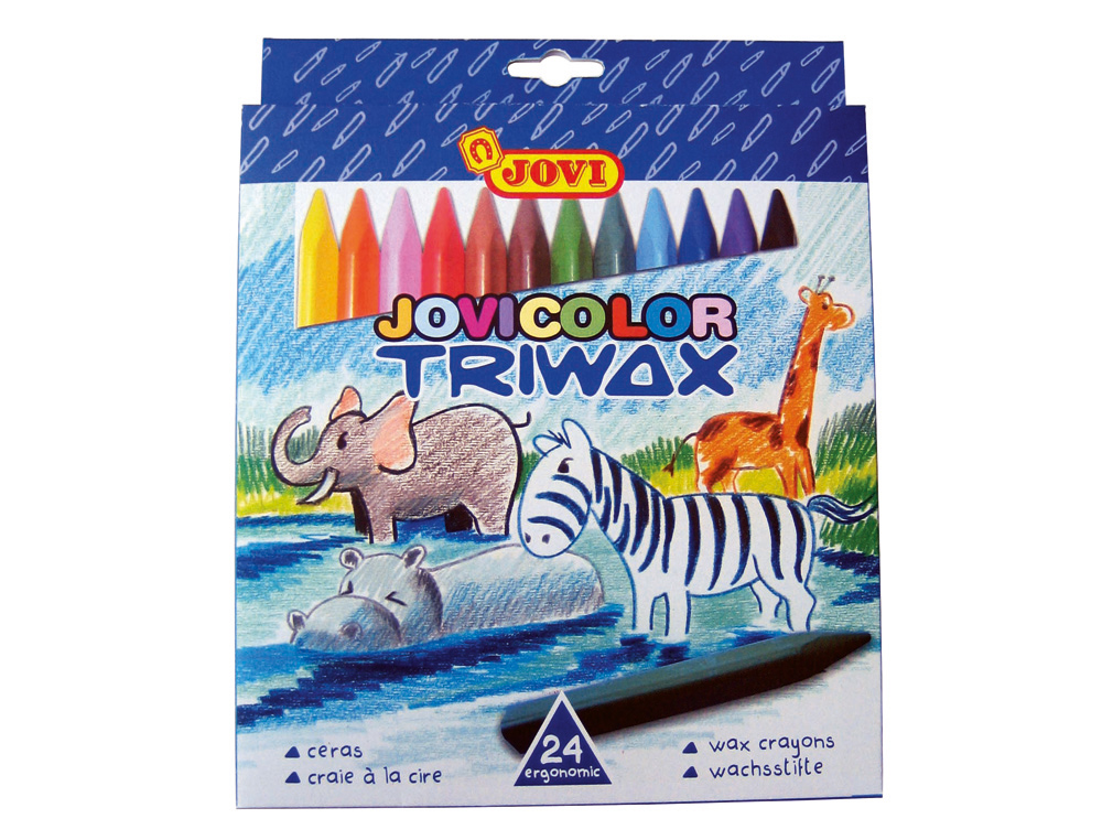 Lapis de cera jovicolor triwax com 24 lapis ( Imagem 2 de 2 ) - Preview
