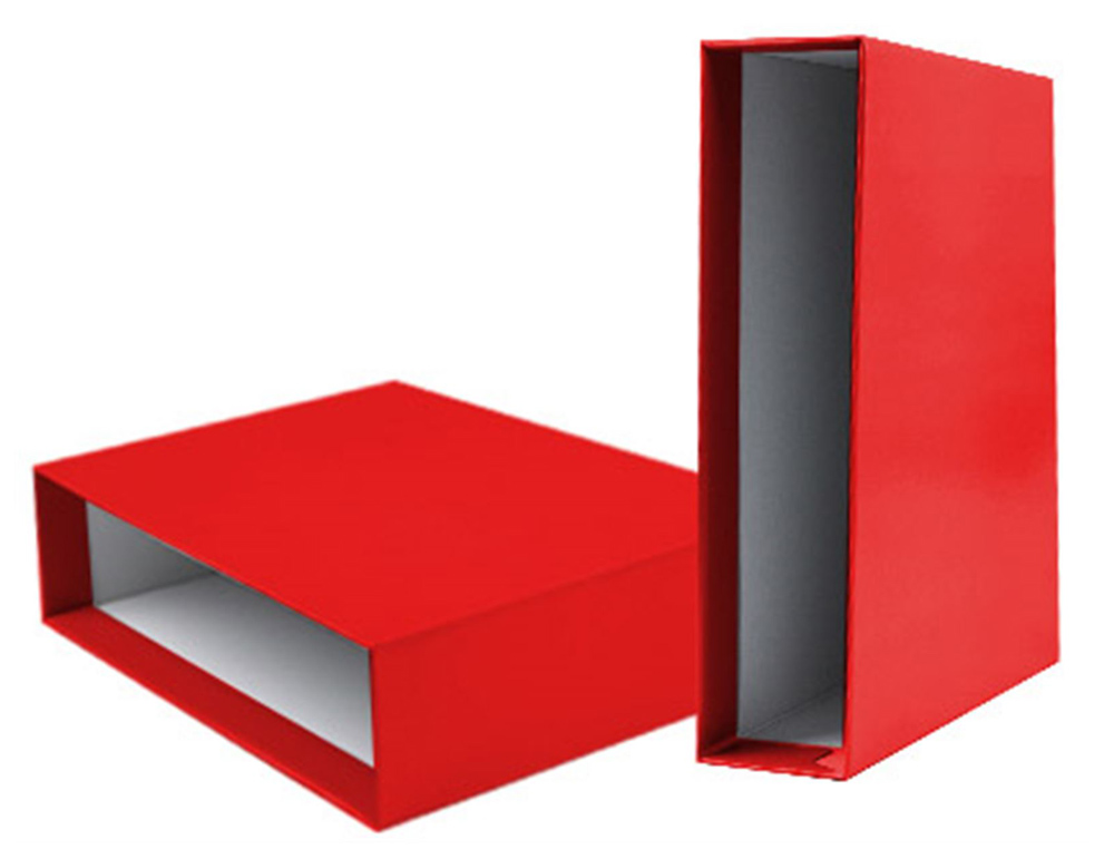 Caixa para pasta de arquivo liderpapel cartao folio documenta lombada 82mm cor vermelho ( Imagem 2 de 4 ) - Preview