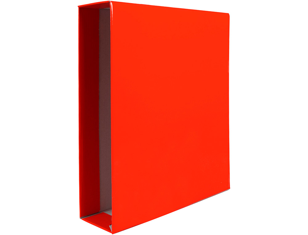 Caixa para pasta de arquivo liderpapel cartao folio documenta lombada 82mm cor vermelho ( Imagem 3 de 4 ) - Preview