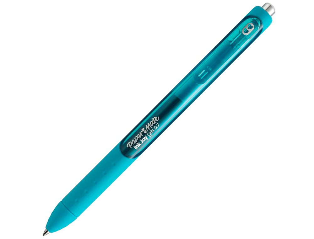 Esferográfica Paper Mate Inkjoy Retratil Gel Pen Traço 0,7 mm - Verde Azulado ( Imagem 2 de 7 ) - Preview