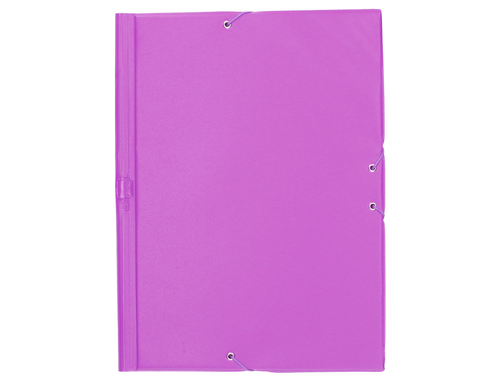 Pasta de elasticos liderpapel plastico folio aba cor lilas ( Imagem 2 de 6 ) - Preview