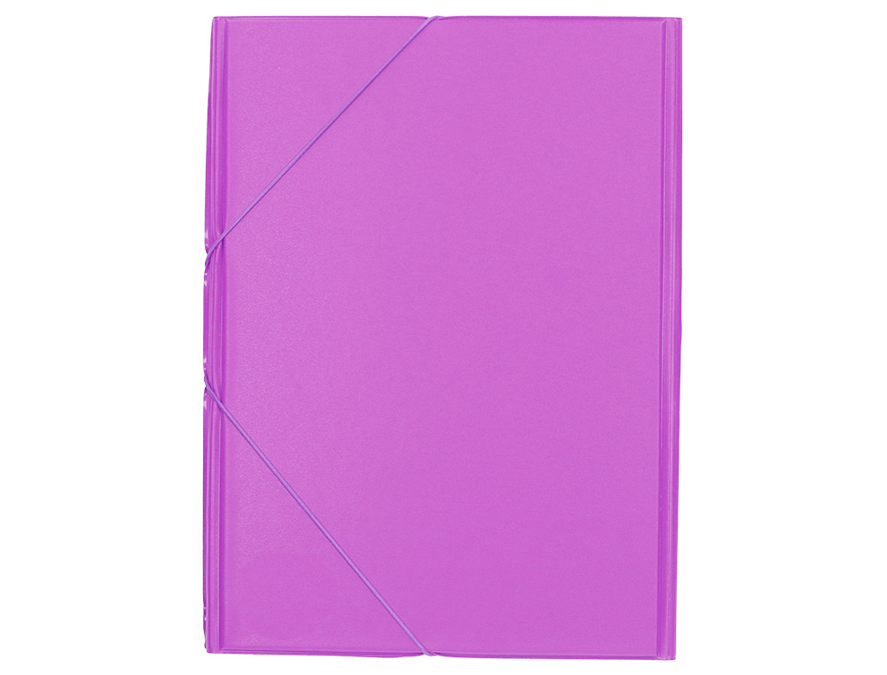 Pasta de elasticos liderpapel plastico folio aba cor lilas ( Imagem 3 de 6 ) - Preview