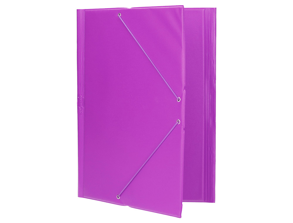 Pasta de elasticos liderpapel plastico folio aba cor lilas ( Imagem 5 de 6 ) - Preview