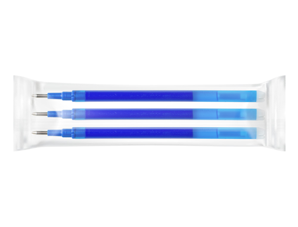 Recarga esferografica q-connect retratil kf11058 apagavel azul caixa de 3 unidades ( Imagem 3 de 5 ) - Preview
