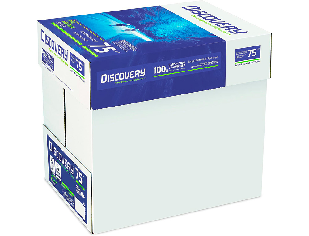Discovery Fast Pack DIN A4 75 gsm Photocopy Paper, Multipurpose Paper, Cartridge and Laser, Box with 2500 Sheets ( Imagem 5 de 8 ) - Preview
