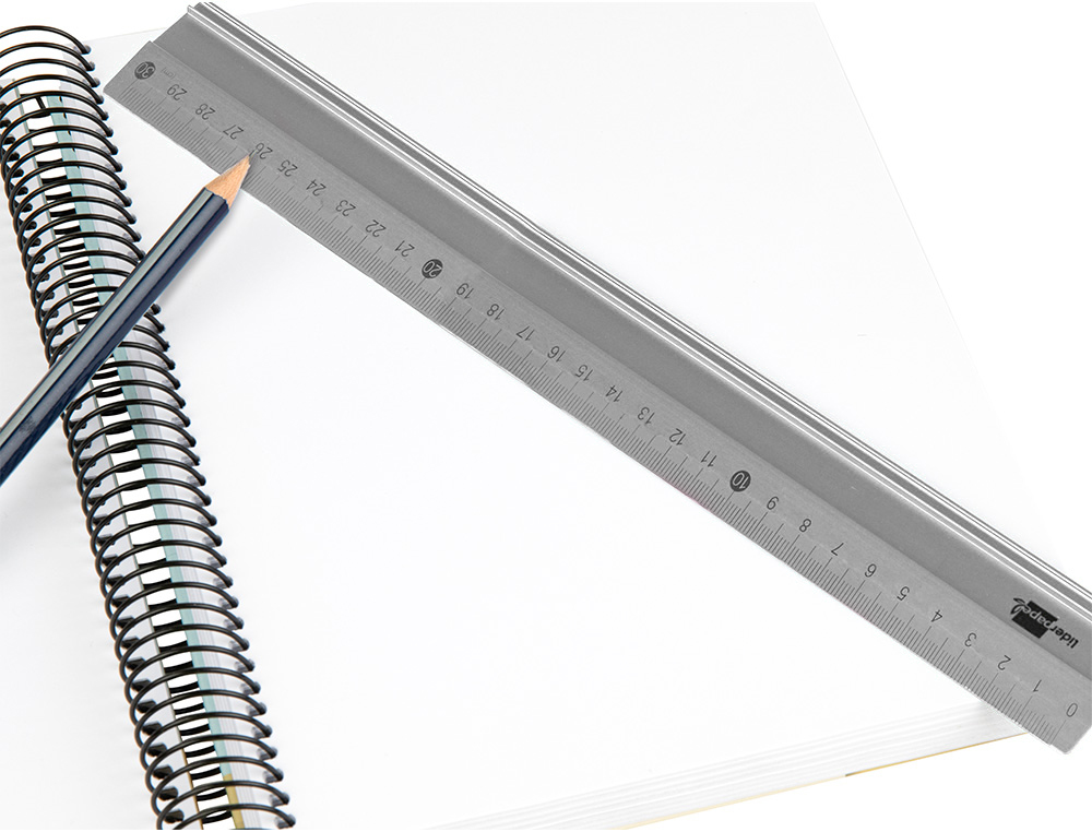 Regua liderpapel 30 cm aluminio cor metalico ( Imagem 4 de 4 ) - Preview
