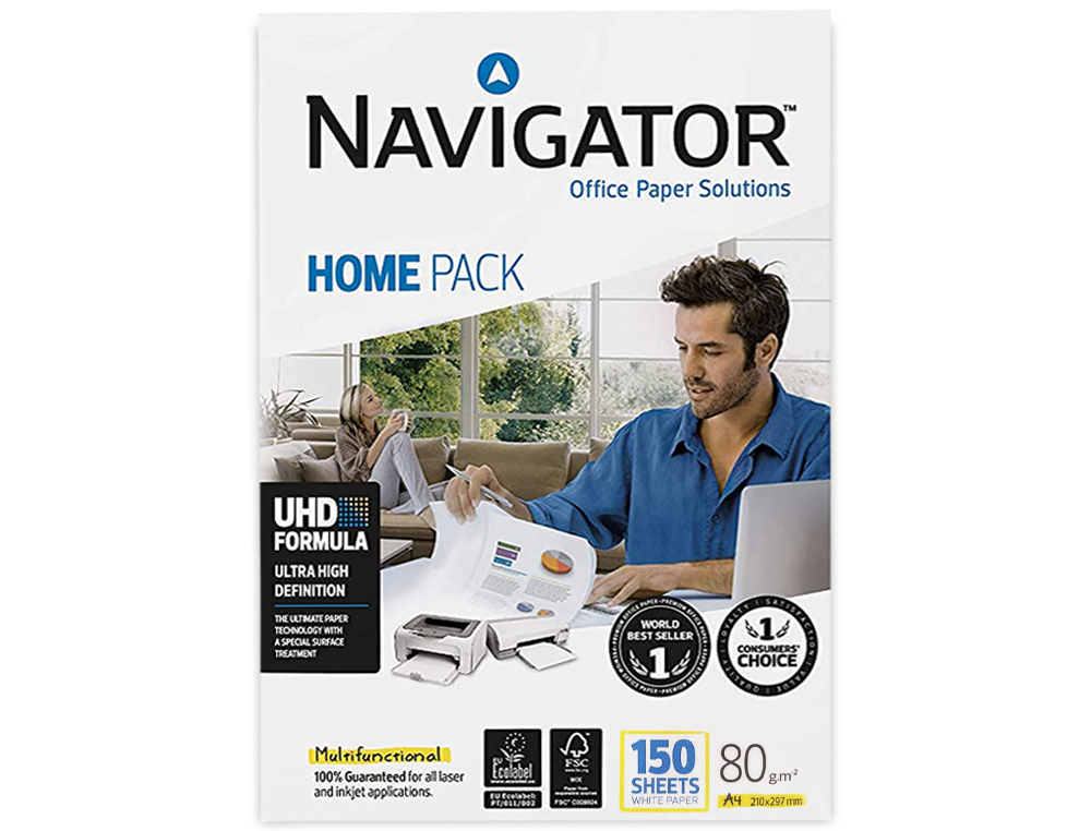 Papel fotocopia navigator din a4 80 gramas pack de 150 folhas ( Imagem 3 de 10 ) - Preview