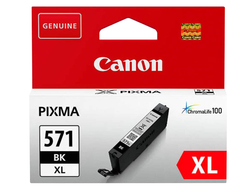 Tinteiro canon cli-571bk xl pixma ts5051 / 5053 / 5055 / 6050 / 6051 / 6052 / 8051 / 8052 / 9050 / 9055 preto 4425 pag ( Imagem 2 de 4 ) - Preview