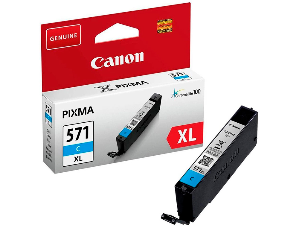 Tinteiro canon cli-571xl cian pixma mg6852 / ts6050 / ts 8050 ( Imagem 2 de 3 ) - Preview