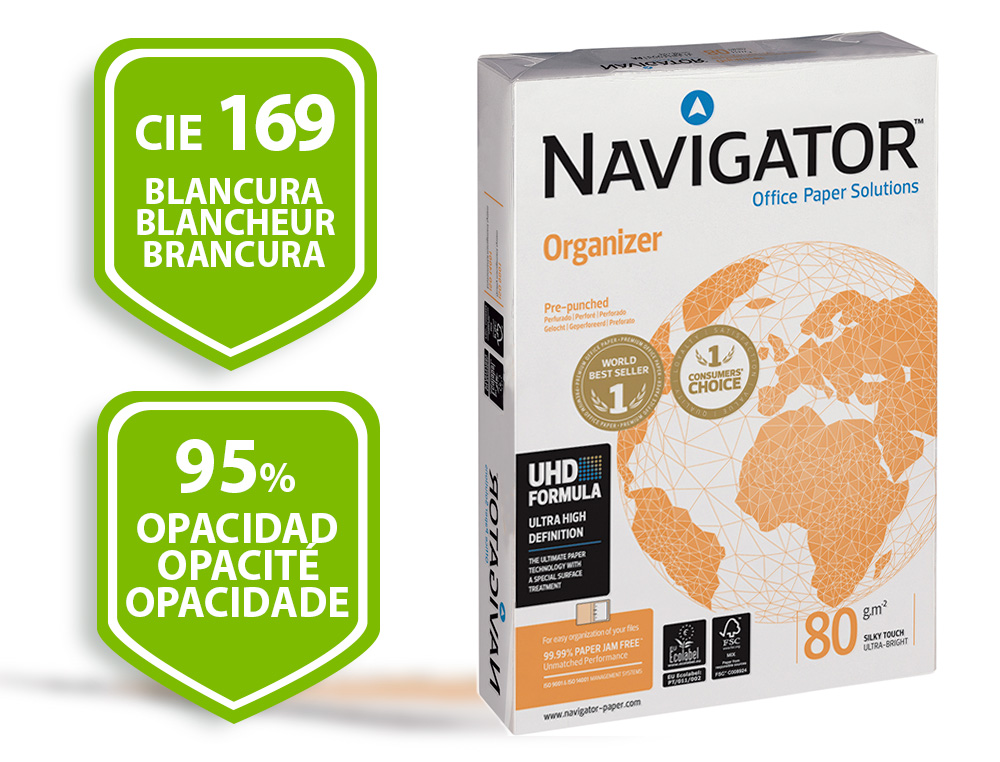 Papel fotocopia navigator din a4 pack 500 folhas 80 gr ( Imagem 2 de 7 ) - Preview