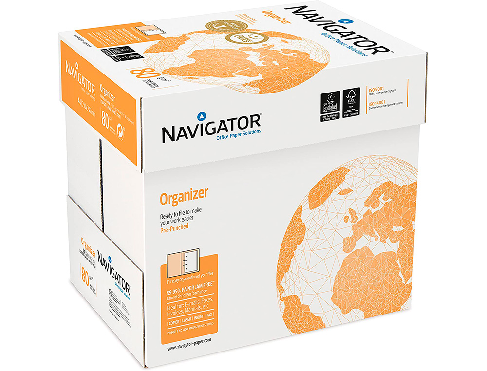 Papel Fotocopia Navigator Din A4 Pack 500 Folhas 80 Gr Papelaria Wook