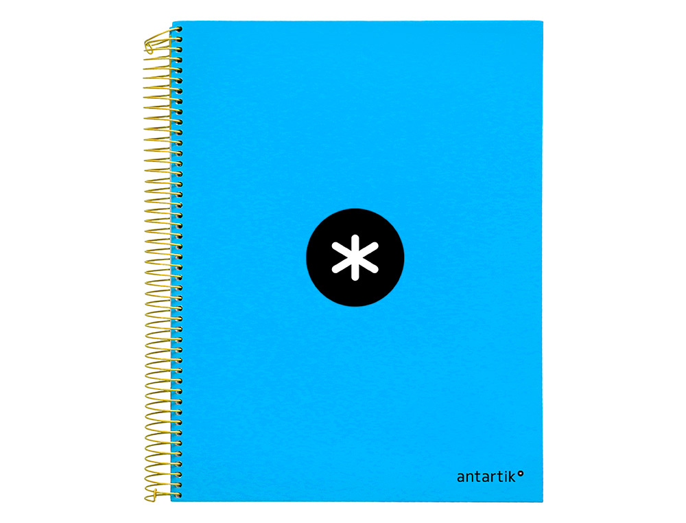Caderno espiral liderpapel din a4 antartik capa forrada 120 f 100 gr pautado 5 bandas de cores 4 furos cor azul ( Imagem 2 de 12 ) - Preview