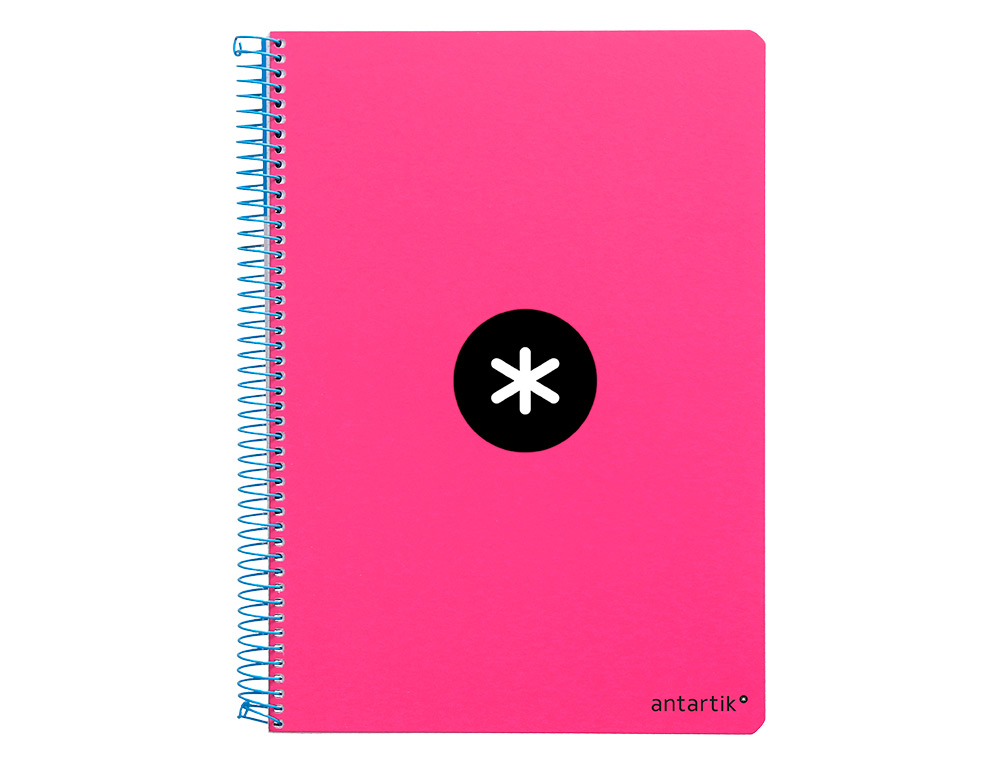 Caderno Espiral Liderpapel - Antartik A4 - Capa Extradura 80f de 100gr, Quadricula 5mm C/Margem Cor Rosa Fluorescente ( Imagem 2 de 13 ) - Preview