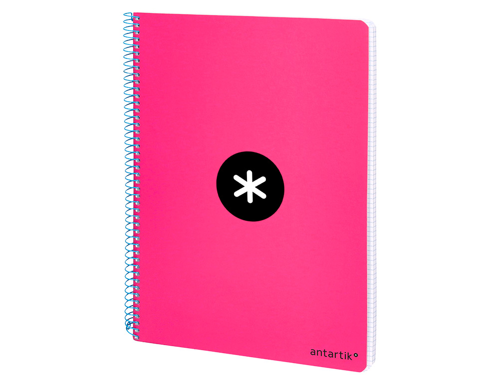 Caderno Espiral Liderpapel - Antartik A4 - Capa Extradura 80f de 100gr, Quadricula 5mm C/Margem Cor Rosa Fluorescente ( Imagem 5 de 13 ) - Preview