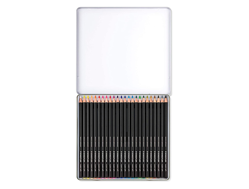 STAEDTLER - 24 SUPER SOFT COLOURED PENCILS - 149C M24 ( Imagem 3 de 6 ) - Preview