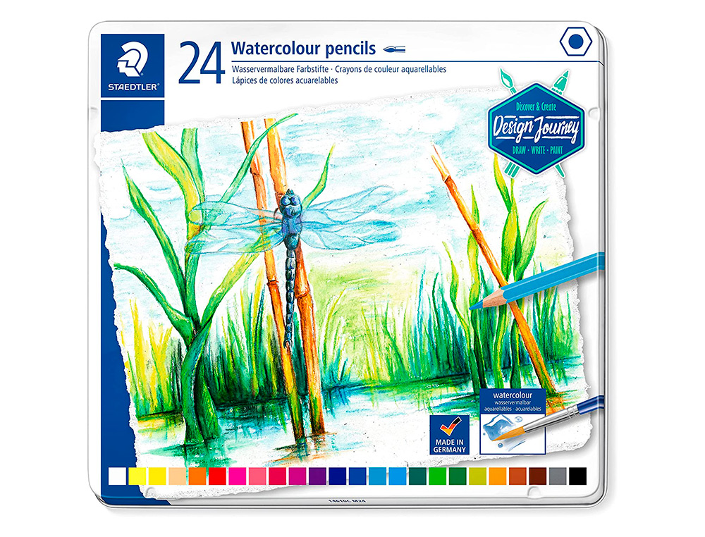 STAEDTLER - 24 WATERCOLOUR PENCILS - 14610C M24 ( Imagem 2 de 6 ) - Preview