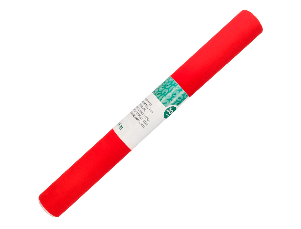Rolo Adesivo Liderpapel Veludo Vermelho Rolo de 0,45 x 2 mt ( Imagem 2 de 5 ) - Preview