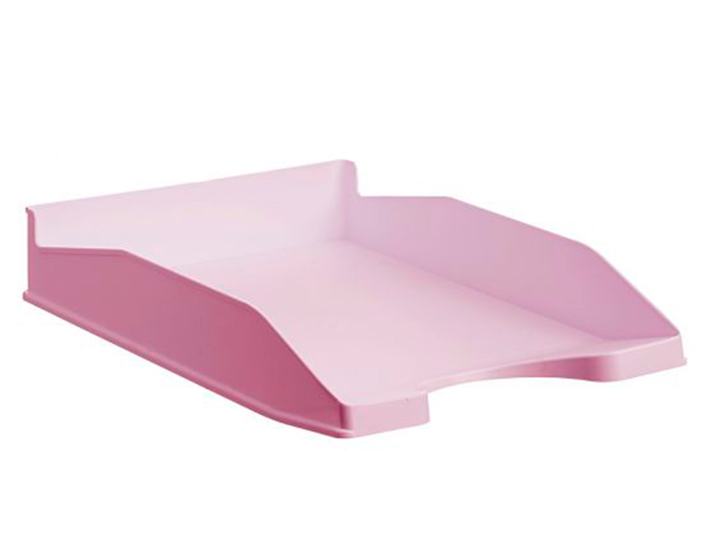 Bandeja de Secretária Archivo 2000 Ecogreen Plástico 100% Reciclado e Reciclável Empilhável Din A4 Cor Rosa Pastel ( Imagem 2 de 5 ) - Preview