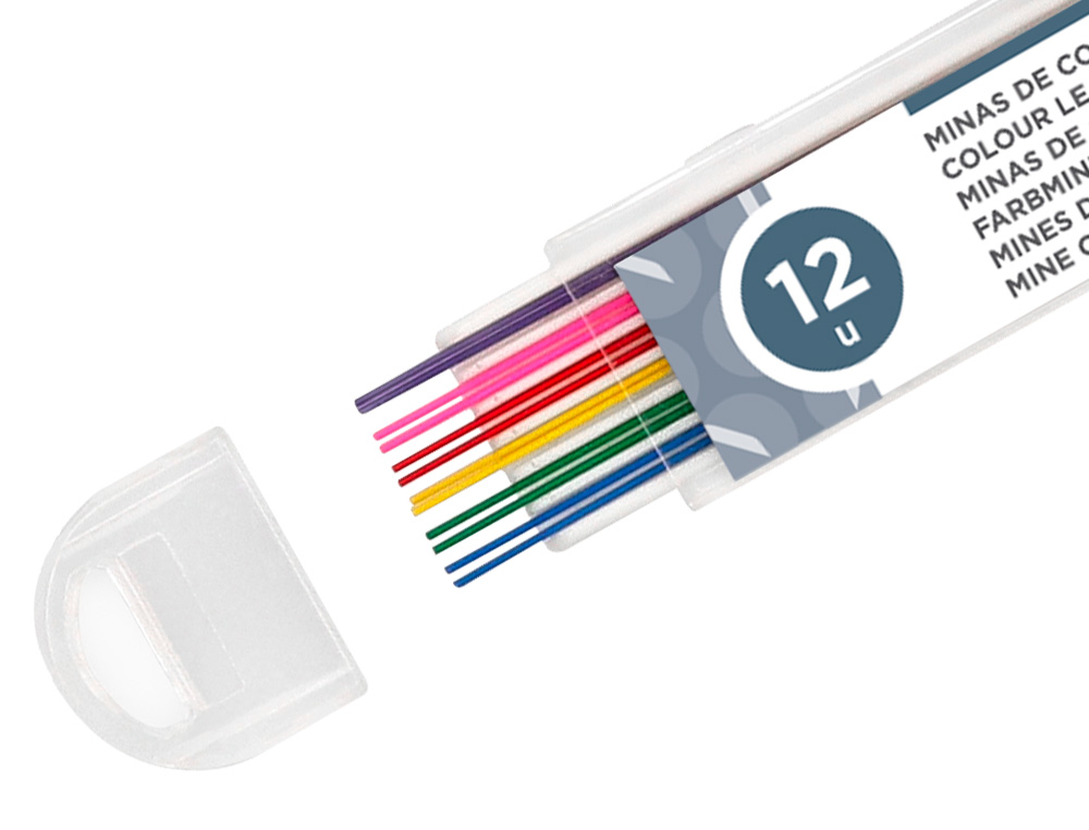 Minas Liderpapel Cores Sortidas de 0.5 mm Estojo de 12 Minas ( Imagem 5 de 10 ) - Preview