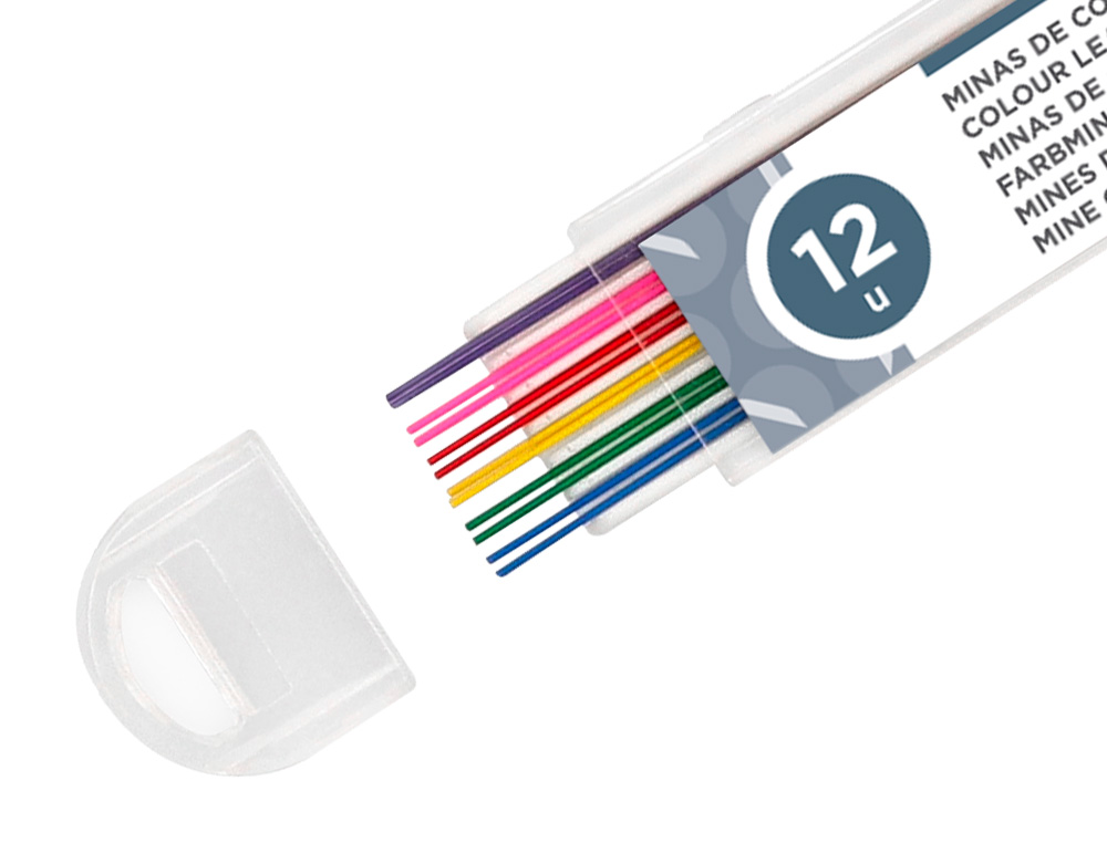 Minas Liderpapel Cores Sortidas de 0.7mm Estojo de 12 Minas ( Imagem 5 de 10 ) - Preview