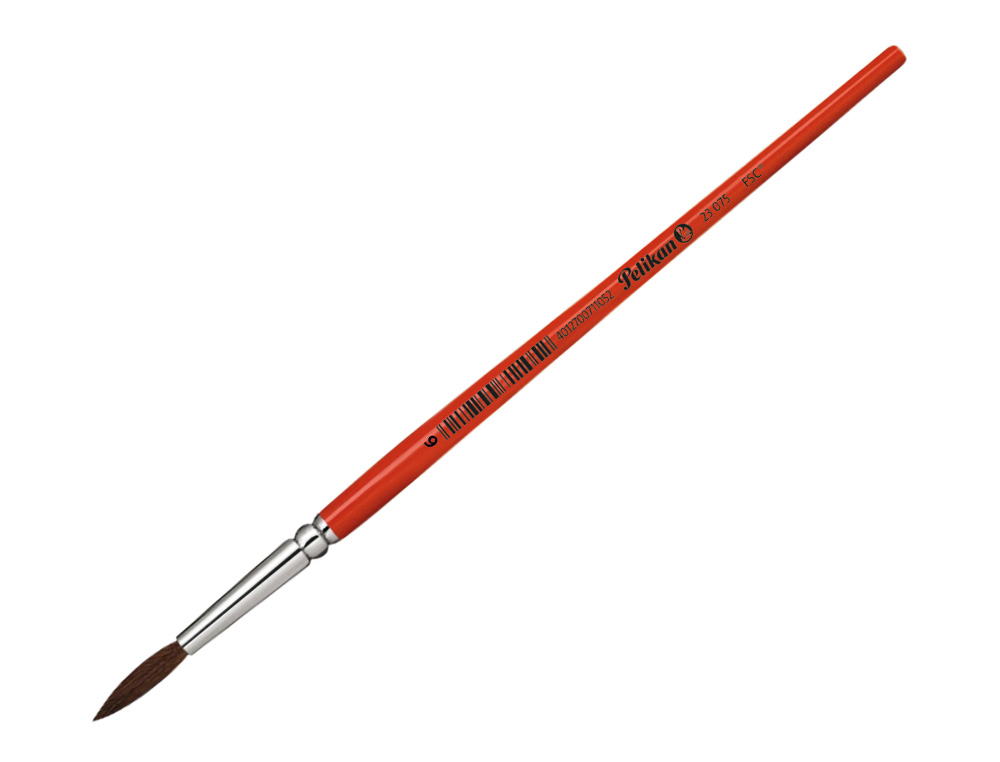 Pinceis aguarela pelikan serie 23 nº 6 virola aluminio (12 unidades) ( Imagem 2 de 2 ) - Preview