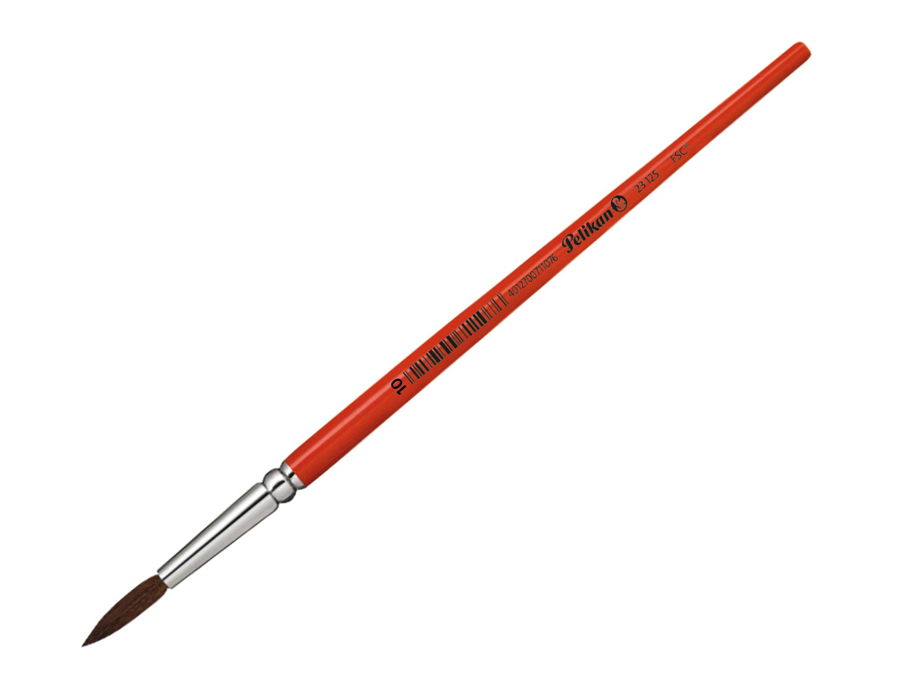 Pinceis aguarela pelikan serie 23 nº 10 virola aluminio (12 unidades) ( Imagem 2 de 2 ) - Preview