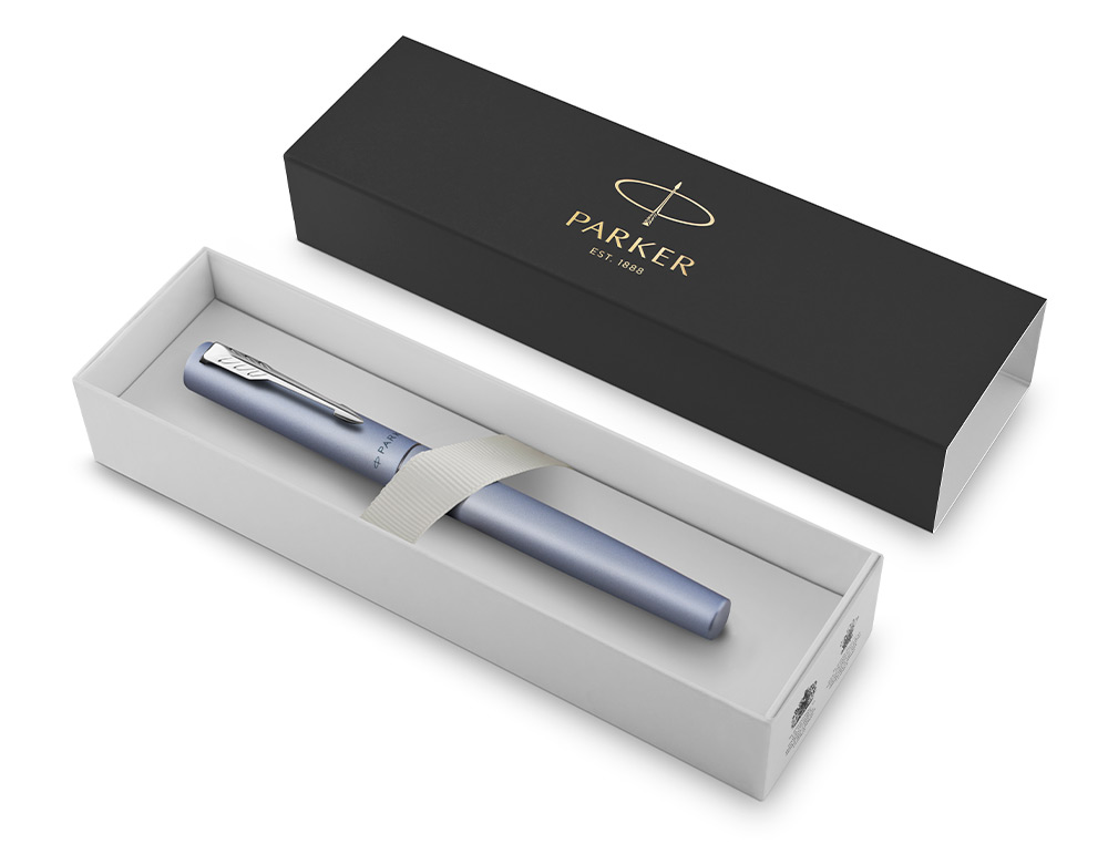 Parker - RB vector xl azul prateado ponta fina ( Imagem 4 de 5 ) - Preview