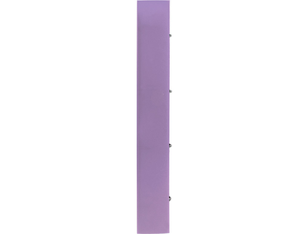 Carpeta con recambio y solapa liderpapel a4 cuadro 5mm 100 hojas 80g polipropileno 4 anillas 40mm lavanda opaco ( Imagem 3 de 6 ) - Preview