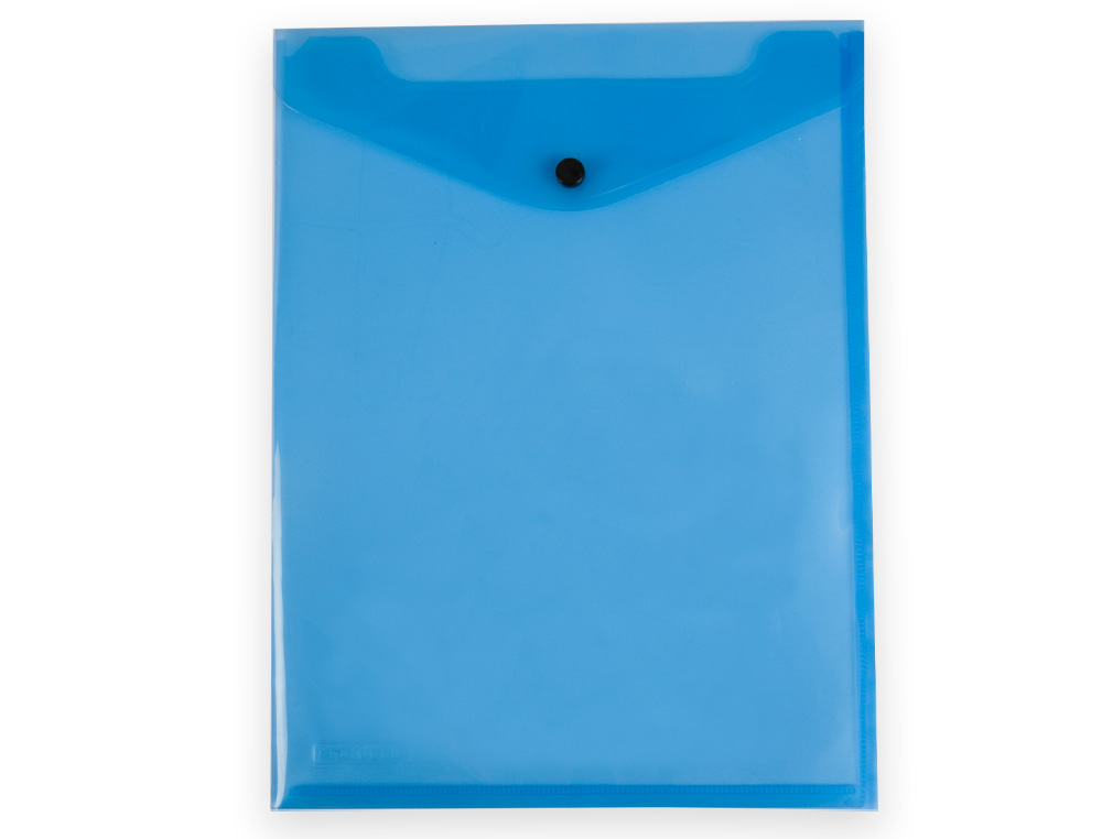 Pasta liderpapel dossier com mola polipropileno din a4 formato vertical com fole azul translucido (10 unidades) ( Imagem 2 de 3 ) - Preview