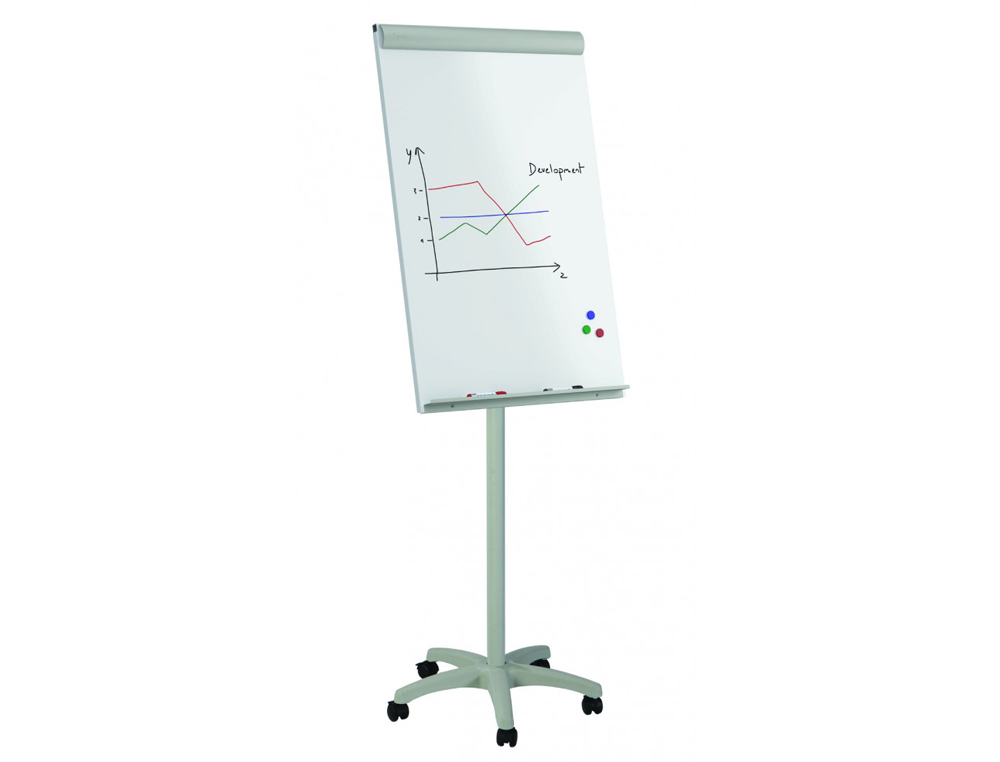 Quadro branco rocada para conferencias metalico magnetico com rodas 68x104 cm ( Imagem 4 de 9 ) - Preview