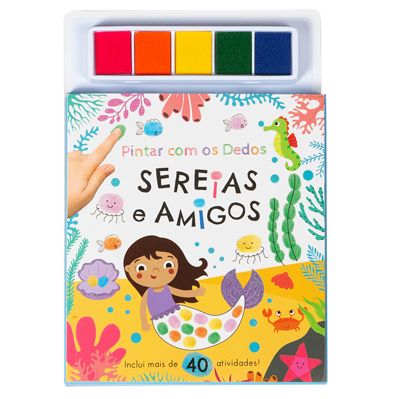 Pintar com os Dedos - Sereias e amigos ( Imagem 2 de 2 ) - Preview