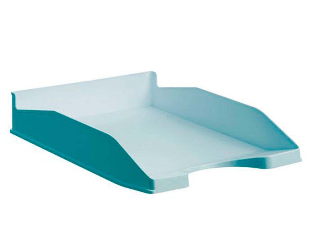Tabuleiro De Secretaria - Arcivo 2000 - Ecogreen, Plástico 100% Reciclado e Reciclável, Empilhavel - Din. A4 Cor Azul Pastel ( Imagem 3 de 4 ) - Preview