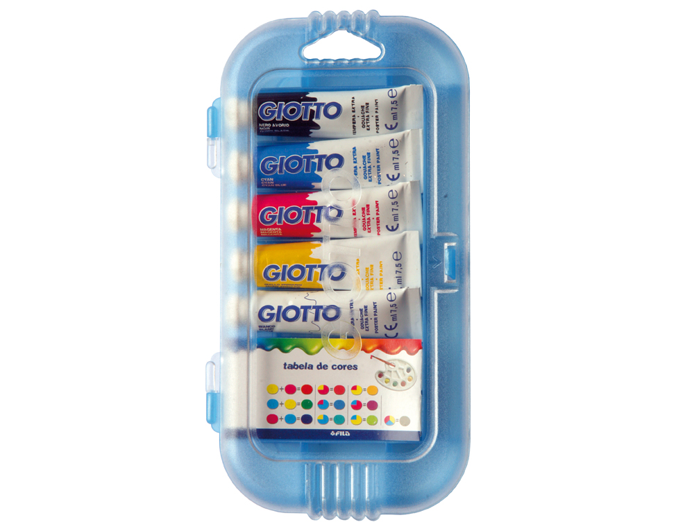 Guache escolar giotto 7,5 ml 5 cores sortidas ( Imagem 2 de 2 ) - Preview