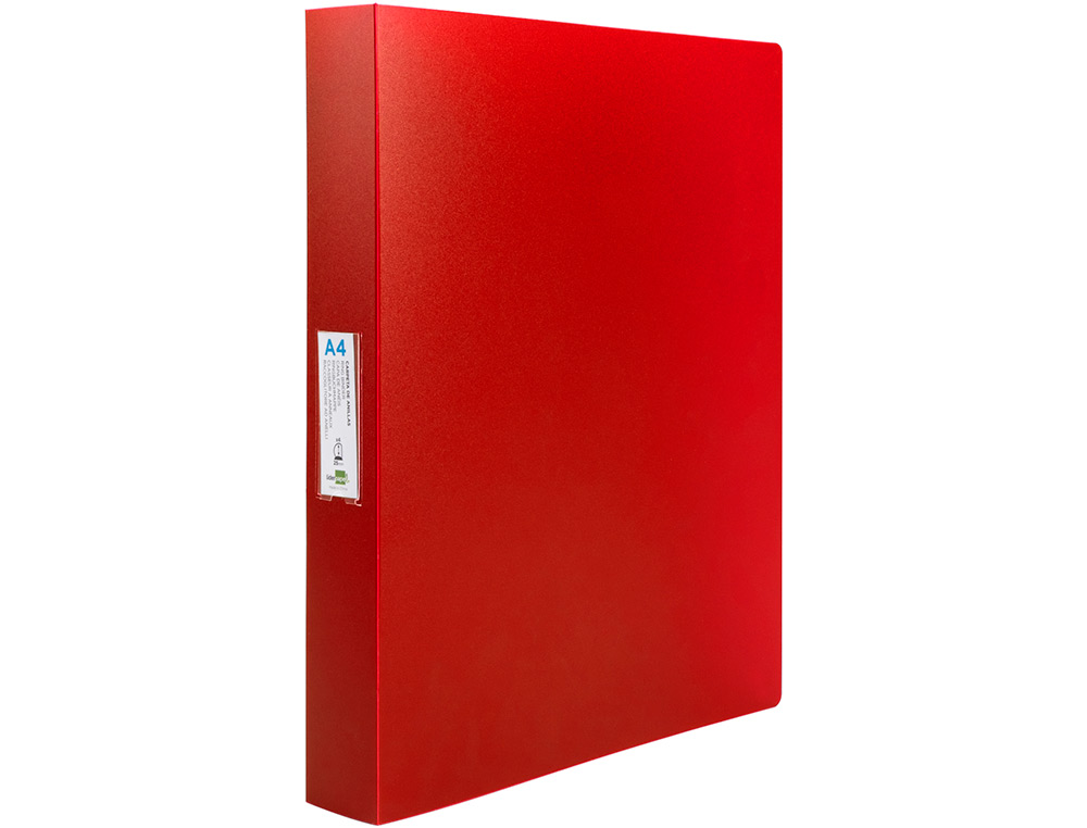Carpeta liderpapel canguro 2 anillas 40 mm mixtas polipropileno din a4 rojo translicudo ( Imagem 5 de 23 ) - Preview
