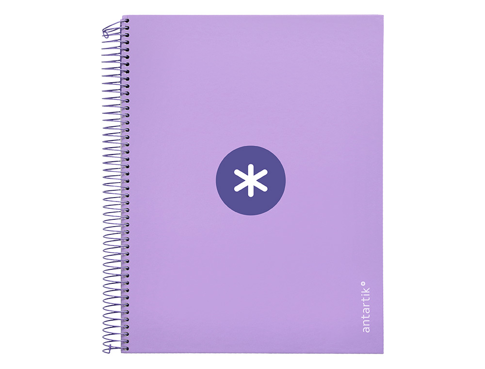 Caderno espiral liderpapel din a4 antartik capa forrada 120f 100 gr pautado 5 bandas 4 furos cor lavanda ( Imagem 2 de 23 ) - Preview