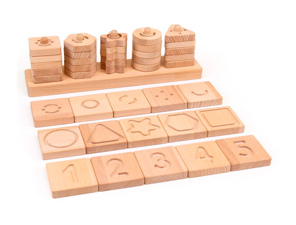 Jogo didatico andreutoys formas geometricas sensoriais madeira ( Imagem 3 de 4 ) - Preview