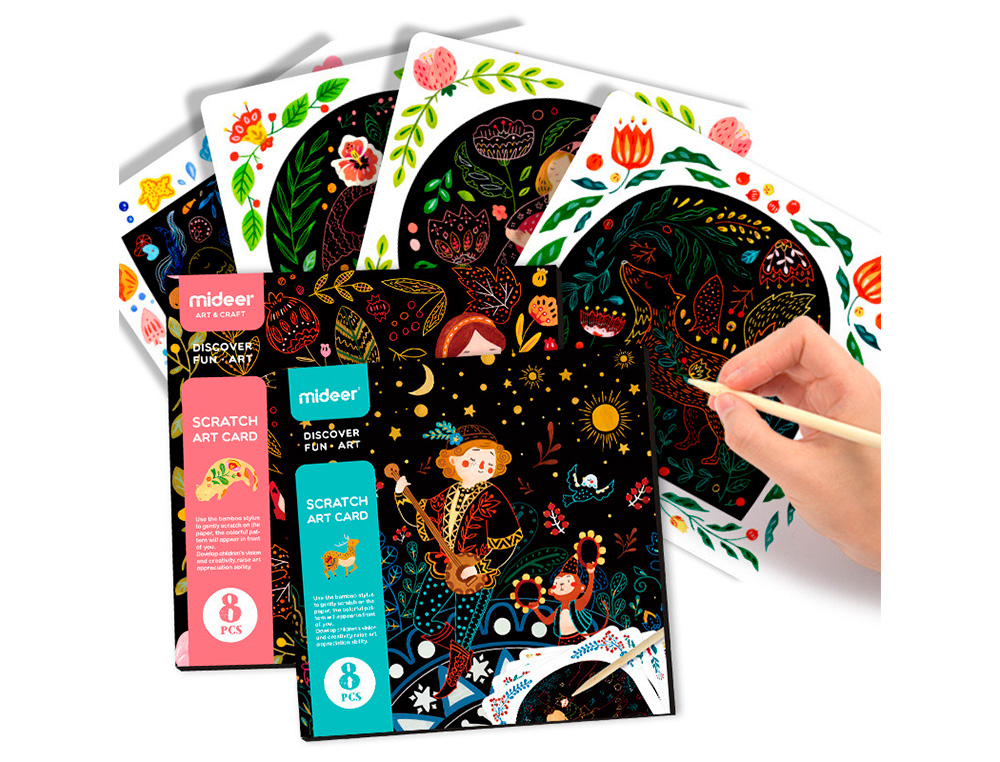 Jogo didatico mideer scratch art card boy ( Imagem 2 de 3 ) - Preview