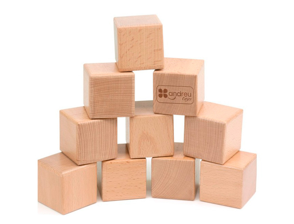 Jogo didatico andreutoys 10 cubos sensoriais com som madeira ( Imagem 2 de 7 ) - Preview