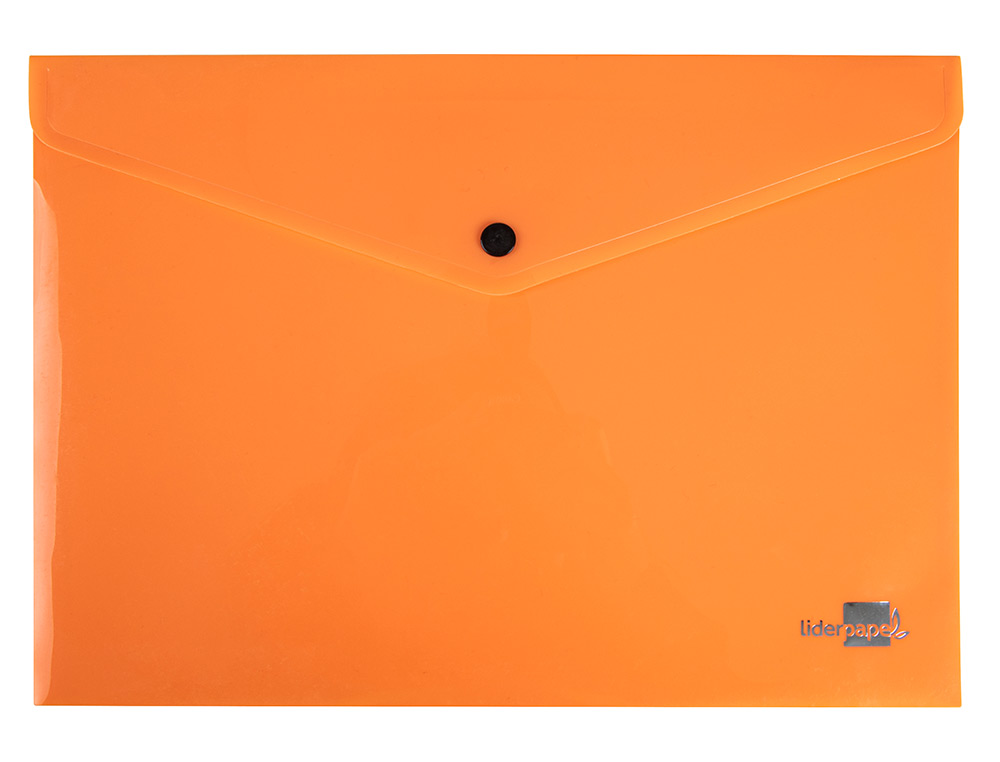 Bolsa Porta documentos Liderpapel - Com Mola Din A4 - Laranja Flúor Opaco -50 Folhas ( Imagem 2 de 13 ) - Preview