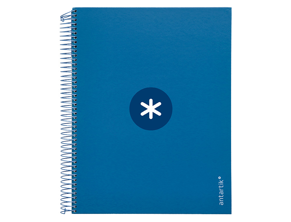 Caderno espiral liderpapel a4 micro antartik capa forrada 120f 100 gr horizontal 5 bandas 4 furos cor azul escuro ( Imagem 2 de 11 ) - Preview