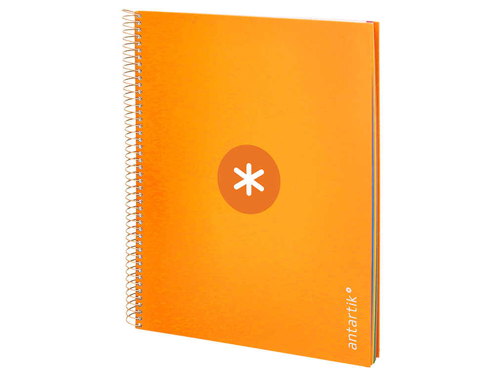 Caderno espiral liderpapel a4 micro antartik tapa forrada120h 100 gr cuadro 5mm 5 banda4 tal. color mostaza -eci ( Imagem 4 de 11 ) - Preview