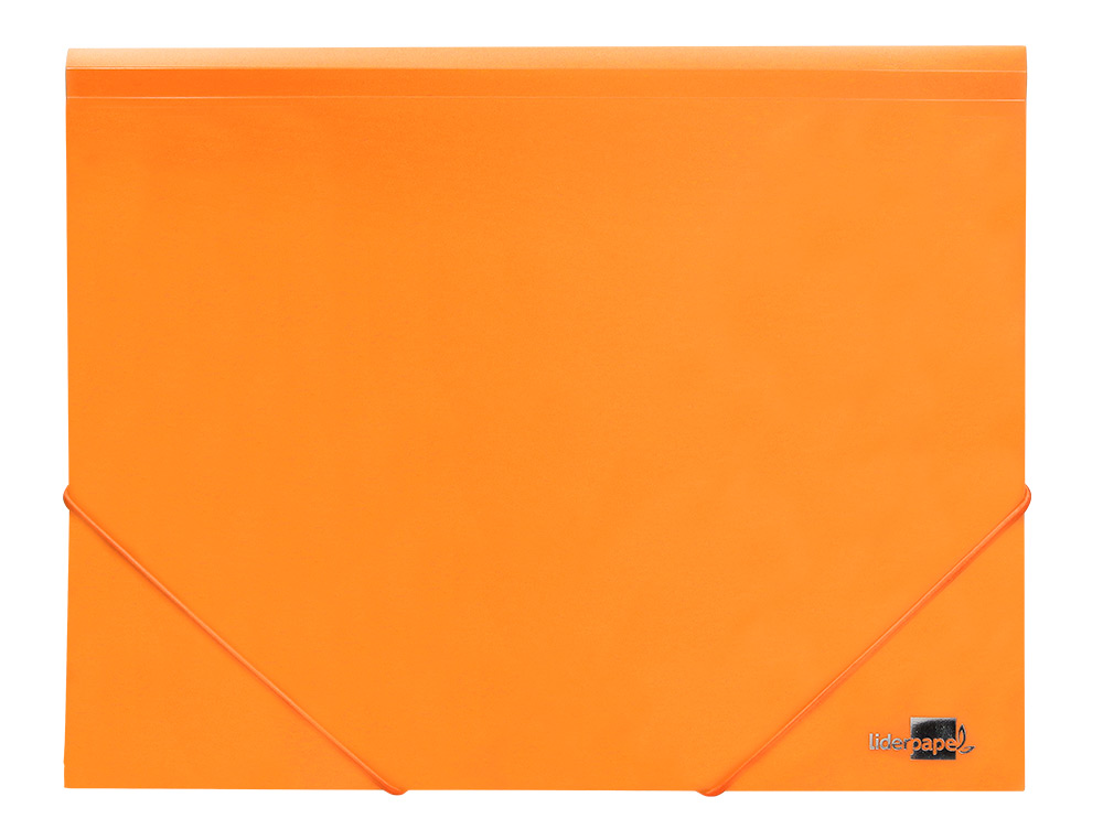 Pasta liderpapel com elasticos abas polipropileno din a4 laranja fluor opaco ( Imagem 2 de 10 ) - Preview