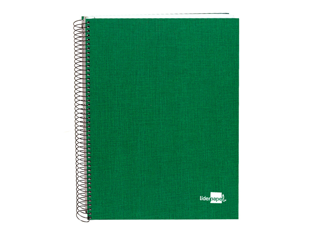 Caderno espiral liderpapel paper coat 160 folhas a4 quadriculado verde ( Imagem 2 de 2 ) - Preview